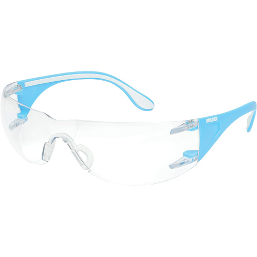 Adapt™ Lite Blue/White Safety Glasses, Clear Lens, Anti-Fog/Anti-Scratch, ANSI Z87+/Meets/Exceeds CSA Z94.3