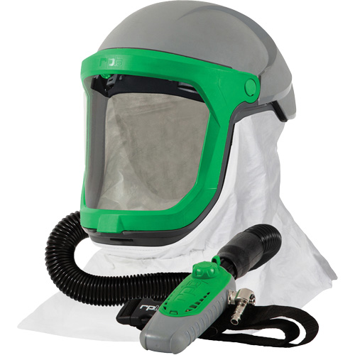 Z-Link Respirator with Tychem 4000 Shoulder Cape & C40, Facepiece Respirator/Welding Helmet