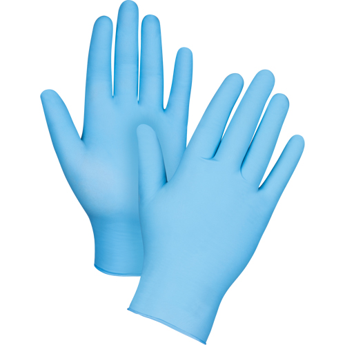 Puncture-Resistant Medical-Grade Disposable Gloves, Medium, Nitrile, 4.5-mil, Powder-Free, Blue, Class 2