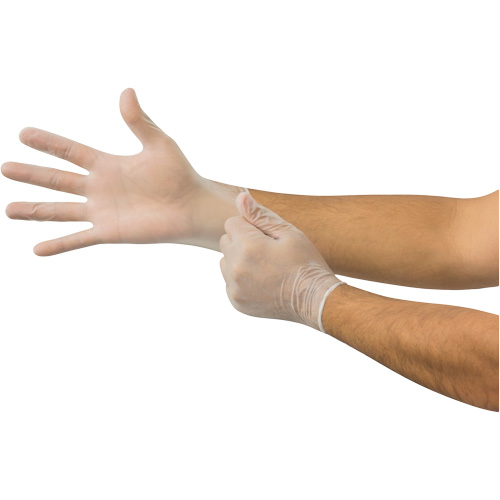 MICROFLEX™ Derma Free™ DF-850 Disposable Gloves, 10/9.5/X-Large, Vinyl, 3.1-mil/3.5-mil, Powder-Free, Clear, Class 2