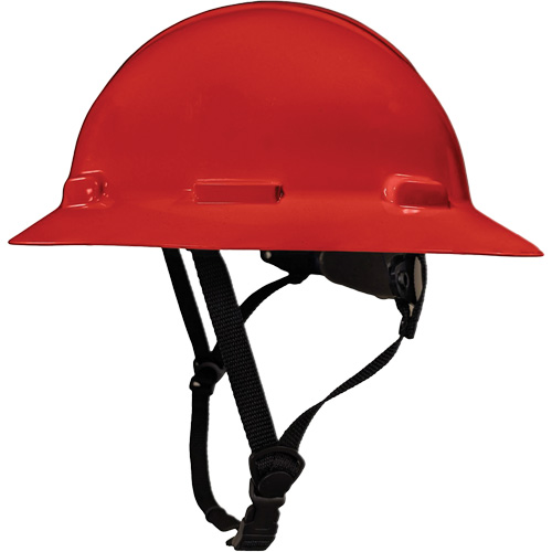 LIDGUARD® Full Brim Hardhat with Chinstrap, Meets CSA Type 1, Ratchet Suspension, Non-Vented