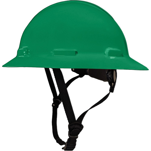 LIDGUARD® Full Brim Hardhat with Chinstrap, Meets CSA Type 1, Ratchet Suspension, Non-Vented