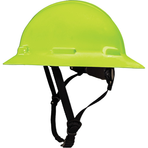 LIDGUARD® Full Brim Hardhat with Chinstrap, Meets CSA Type 1, Ratchet Suspension, Non-Vented