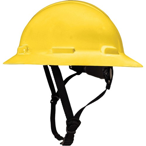 LIDGUARD® Full Brim Hardhat with Chinstrap, Meets CSA Type 2, Ratchet Suspension, Non-Vented