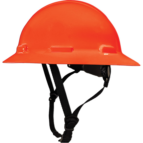 LIDGUARD® Full Brim Hardhat with Chinstrap, Meets CSA Type 2, Ratchet Suspension, Non-Vented
