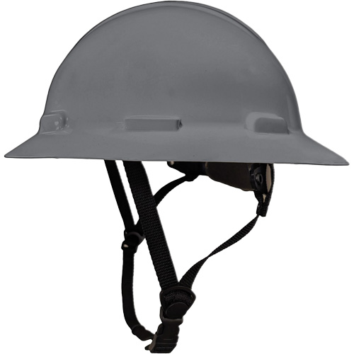 LIDGUARD® Full Brim Hardhat with Chinstrap, Meets CSA Type 2, Ratchet Suspension, Non-Vented