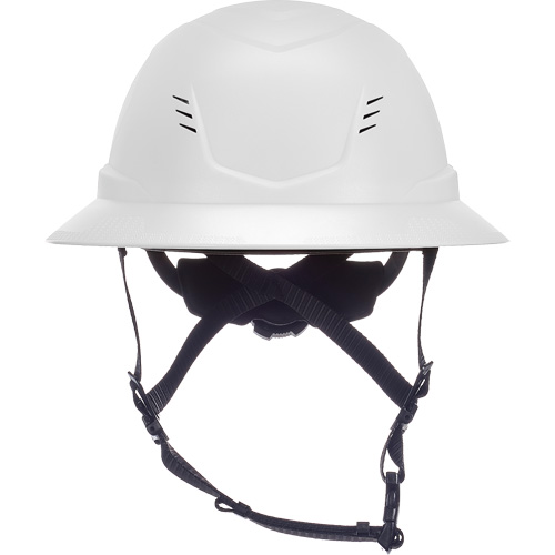 V-Gard H2® Full Brim Safety Helmet, Ratchet Suspension, Vented