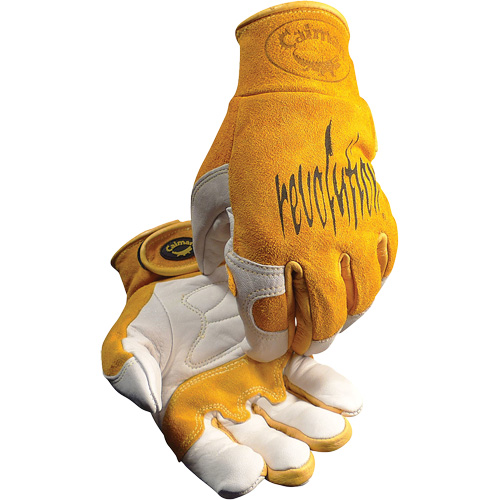 Caiman® Premium TIG/MIG Welder's Gloves with Hook & Loop Closure, Split Cowhide, Size X-Large