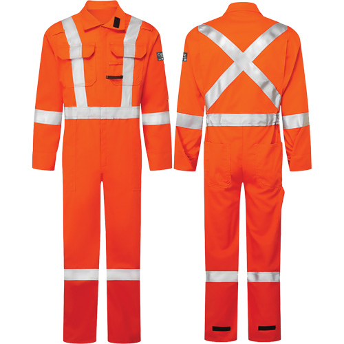 Avenger 7 oz. Coveralls, Size 40, High-Visibility Orange