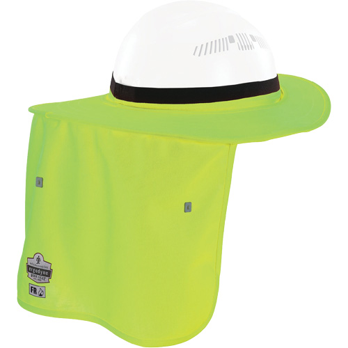 Chill-Its® Lime Green FR Hard Hat Brim with Neck Shade