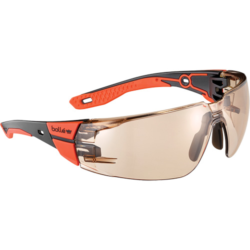 RUSH+ 2.0 M/L Safety Glasses with Black & Red Frame, Copper Lens, Anti-Fog/Anti-Scratch, ANSI Z87+