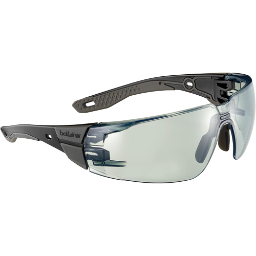 RUSH+ 2.0 Small Safety Glasses with Black & Grey Frame, Grey/IR 1.7 Lens, Anti-Fog/Anti-Scratch, ANSI Z87+