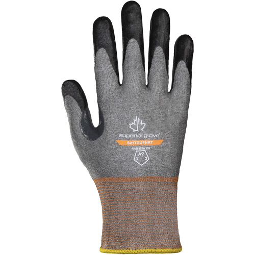 Dexterity Pro™ S21TXUFNRT Ultra-Thin Gloves, 11, 21 Gauge, Foam Nitrile Coated, ASTM ANSI Level A9