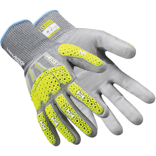 Helix® 3013IMP Impact Gloves, 7/Small, HPPE Palm, Elastic Cuff