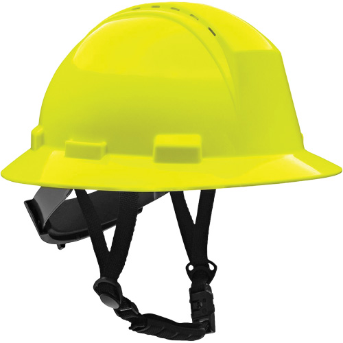 Kilimanjaro™ Full Brim Safety Helmet with HDPE Shell, Meets CSA Type 2, Ratchet Suspension, Vented