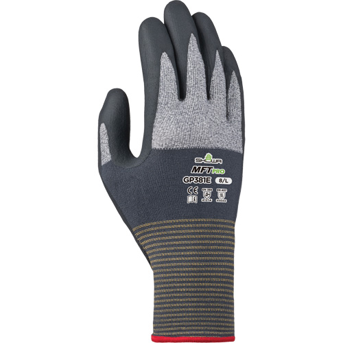 MFT PRO 381 Ultra-Lightweight Gloves, 10/2X-Large, Nitrile Coating, Microfibre Shell