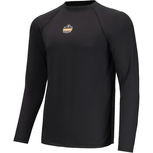 Long Sleeve Lightweight Base Layer Shirt, Men's/Women's, 3X-Large, Black