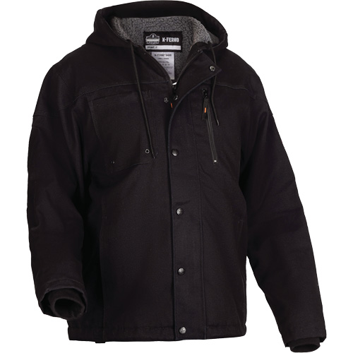 N-Ferno® Heavy-Duty Sherpa-Lined Work Jacket, Men's/Women's, Small, Black