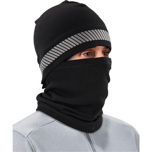N-Ferno® 3-in-1 Reflective Balaclava Face Mask, Polyester, Black
