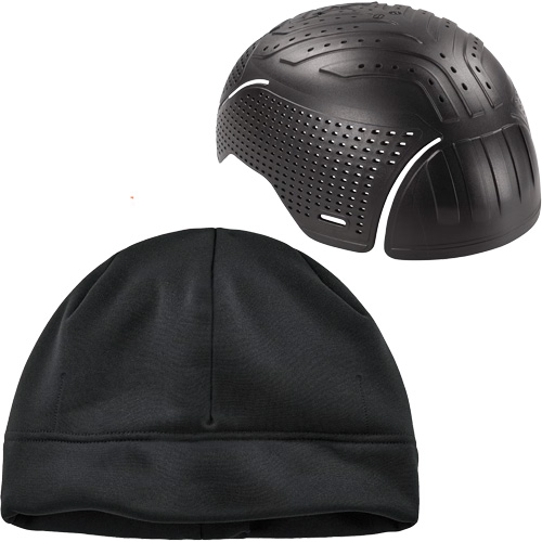 N-Ferno® Zippered Winter Beanie Hat & Bump Cap Insert, Fleece Lining, Medium/Small, Black