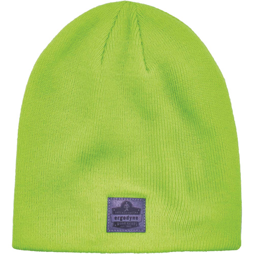 N-Ferno® Rib Knit Winter Hat, Acrylic Lining, One Size, High-Visibility Lime Green