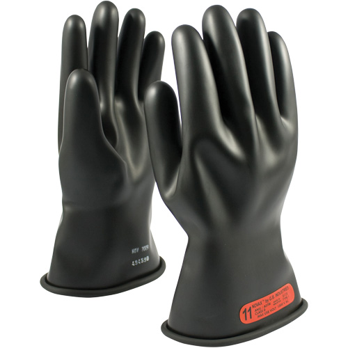 NOVAX® Rubber Insulating Glove with Straight Cuff, ASTM Class 0, Size 10, 11" L