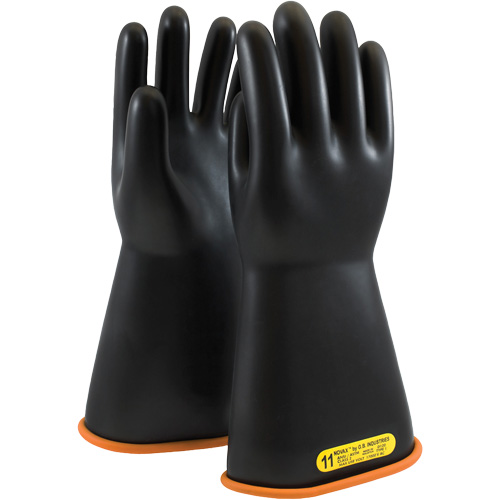 NOVAX® Rubber Insulating Glove with Straight Cuff, ASTM Class 2, Size 10, 14" L