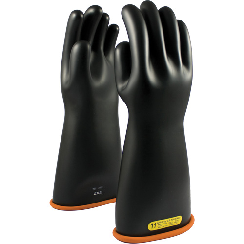 NOVAX® Rubber Insulating Glove with Straight Cuff, ASTM Class 2, Size 8.5, 16" L