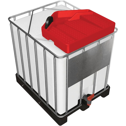 Large 3.9 Gal. Red Chemically-Resistant Polyethylene IBC Funnel