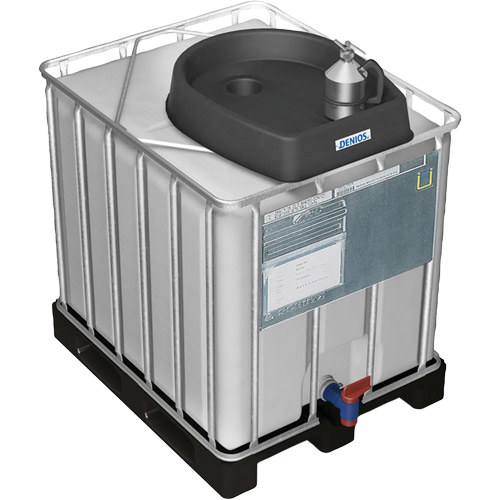 Medium 7.9 Gal. Grey Chemically-Resistant Polyethylene IBC Funnel