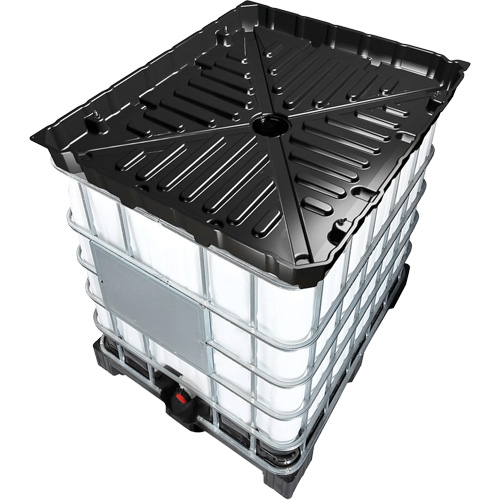 Full Size 30 Gal. Black Chemically-Resistant Polyethylene Funnel