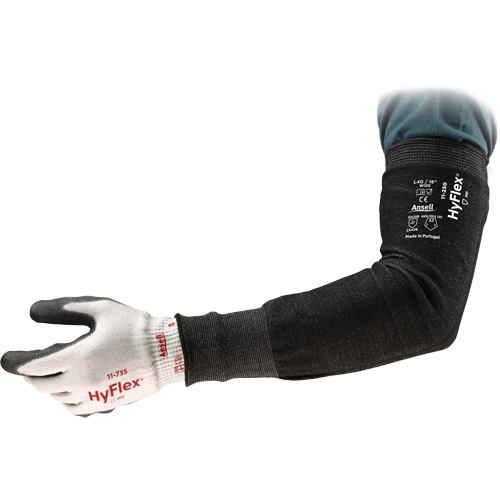 HyFlex™ 11-250 Cut-Resistant Sleeve, Intercept™, 18", ASTM ANSI Level A3, Black