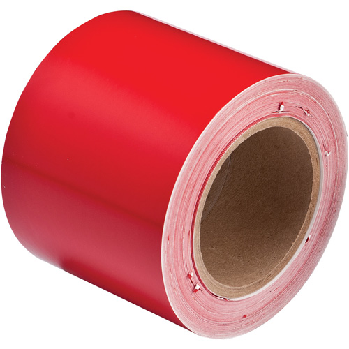 Pipe Marker Tape, 90', Red