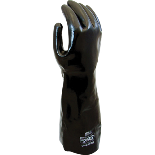 Chemical Resistant Gloves, 16" L, Neoprene, Cotton Inner Lining, 70-mil