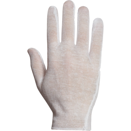Superior® ML40 Inspection Glove, Poly/Cotton, Hemmed Cuff, One Size