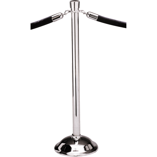 Portable Posts, 39" High, Polished Chrome