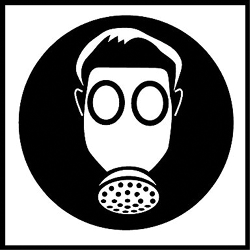 Right to Know Pictogram Labels, Vinyl, Sheet, 5/8" L x 3/4" W