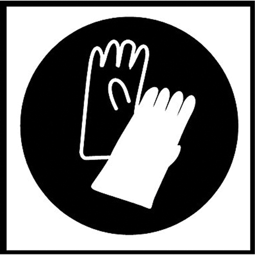 Right to Know Pictogram Labels -Gloves, Vinyl, Sheet, 5/8" L x 3/4" W