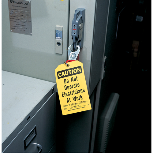 Safety Tags, Plastic, 3" W x 5-3/4" H, English