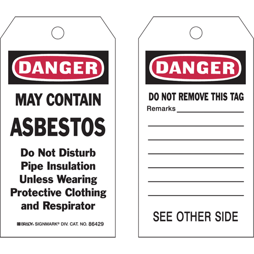 Safety Tags, Plastic, 3" W x 5-3/4" H, English