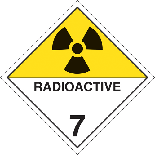 Radioactive Materials TDG Placard, Tagboard