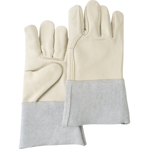 Standard-Duty Work Gloves, Large, Grain Cowhide Palm