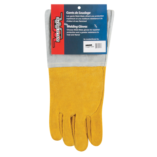 Superior Fit TIG Welding Gloves, Split Deerskin, Size X-Large