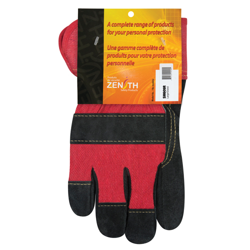 Superior Warmth Winter-Lined Fitters Gloves, Large, Split Cowhide Palm, Thinsulate™ Inner Lining