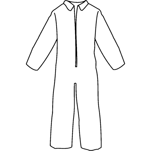 Pyrolon® Plus 2 Disposable FR Coveralls, Small, Blue, FR Treated Fabric