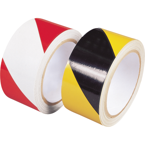 Engineer Grade Reflective Tape, 2" x 30', Polyethylene, Black and Yellow