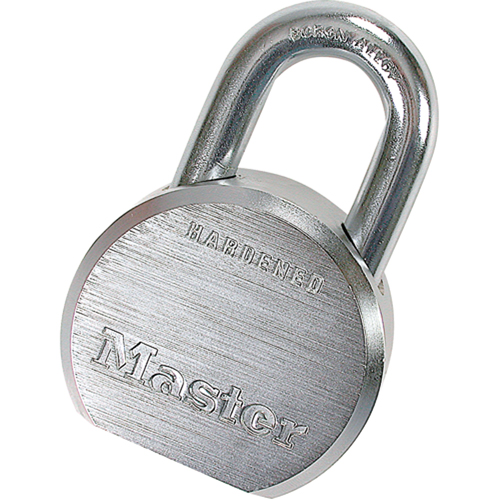 ProSeries® Padlock, Silver, Keyed Different, Hardened Steel, 2-1/2" Width