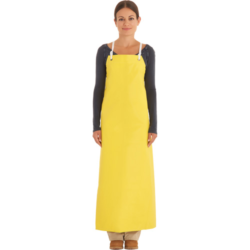 Reinforced Heavy-Duty Apron, Neoprene, 45" L x 35" W, Yellow
