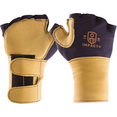 Premium Impact & Repetitive Strain Protective Left-Hand Glove, Size X-Small, Grain Leather Palm