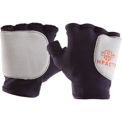 Palm/Side Fingerless Protection Gloves - Left, Medium, Suede Palm, Slip-On Cuff